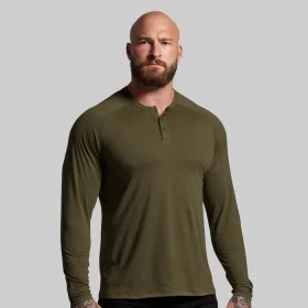BP Premium Basic Henley (OD Green)