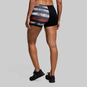 Alternative view of Double Take Original Booty Short (Thin Red Line)
