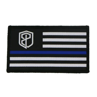 Born Primitive Velcro Flag Patch (Thin Blue Line)