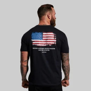 Alternative view of Worth Defending Tee (Black)