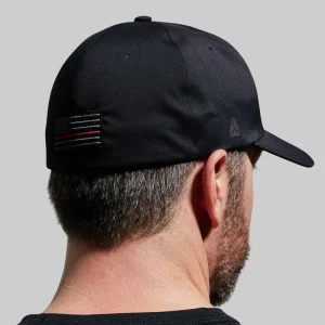 Alternative view of FlexFit Delta Hat (Thin Red Line)