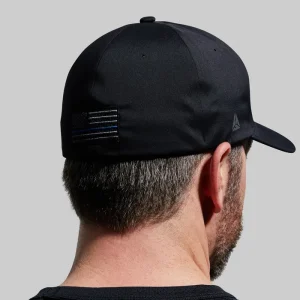 Alternative view of FlexFit Delta Hat (Thin Blue Line)