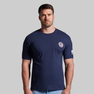 Alternative view of For The Driven Patriot Tee (Navy)