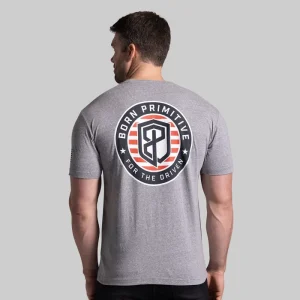 For The Driven Patriot Tee (Heather Grey)