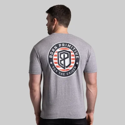 For The Driven Patriot Tee (Heather Grey)
