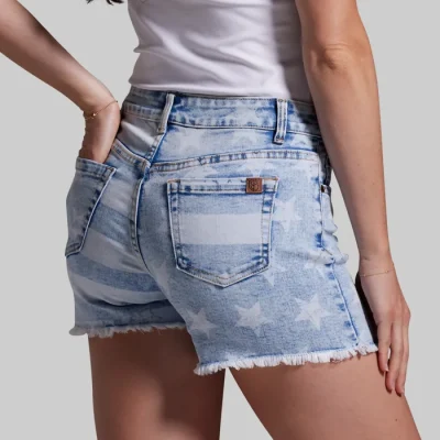 FLEX Stretchy Jean Short (Light Americana)