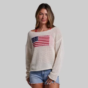 Alternative view of All American Sweater (Ivory)