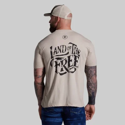 Land of the Free Tee (Tan)