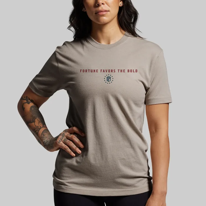 Fortune Favors the Bold Tee (Sandstone) - Image 4