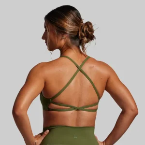 Alternative view of Serenity Sports Bra (Olive)